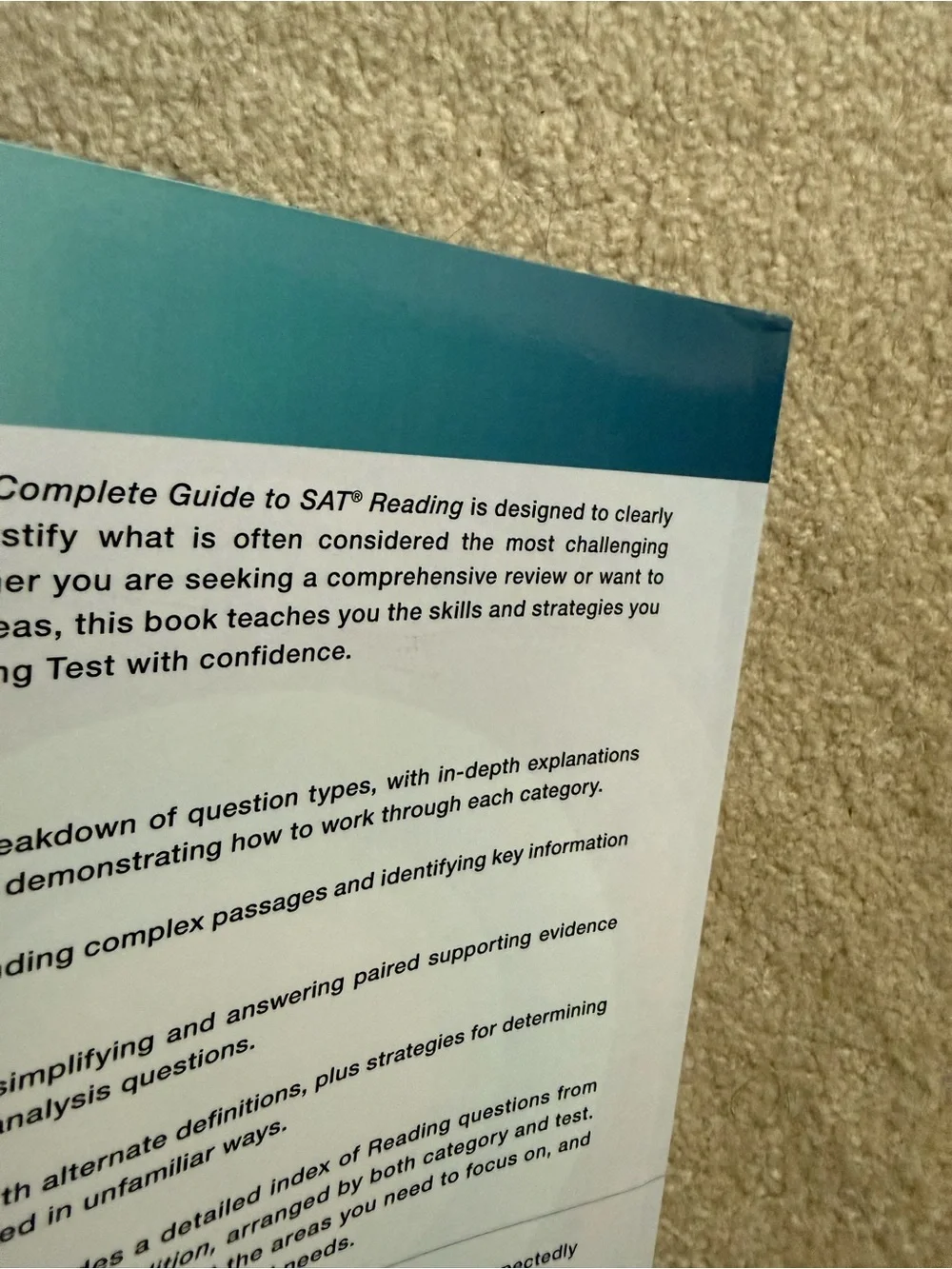 The Complete Guide to SAT Reading by Erica L. Meltzer